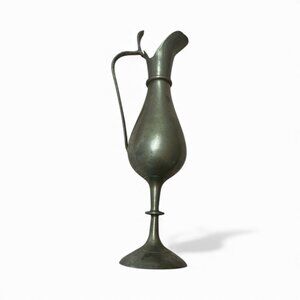 Vintage Georgian Pewter Pitcher Ewer "Art Nouveau"-"Colonial Revival -